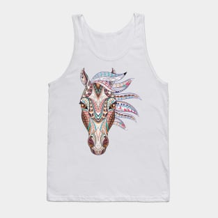 Horses Head Colorful Design Nice Abstract Horses Heads for any Horse Lover. Tank Top